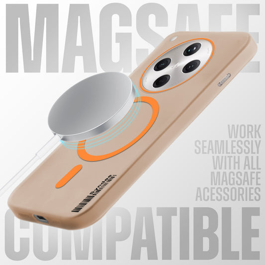 Elegant Colorful Frosted Matte Back With MagSafe Support Back Case For Oppo Find X8 5G