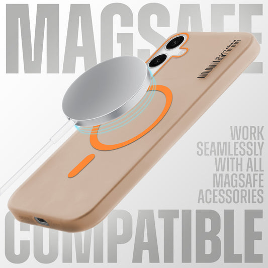 Elegant Colorful Frosted Matte Back With MagSafe Support Back Case For Samsung S24 FE 5G