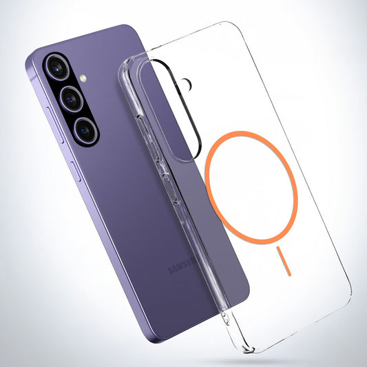 Crystal Clear Transparent Hard Back Anti-Yellowing with MagSafe Compatibility Phone Case For Samsung A56 5G