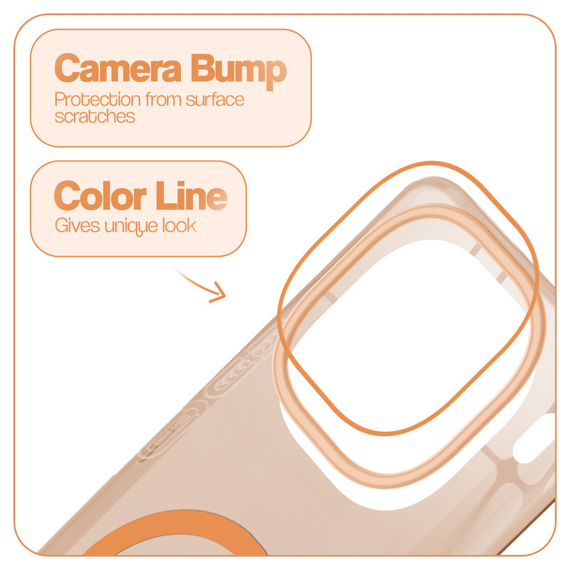 Anti-Yellow Colored Camera Line Case Support Magnetic Accessories Back Cover For iQOO 12 5G