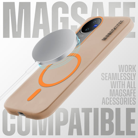 Elegant Colorful Frosted Matte Back With MagSafe Support Back Case For Vivo V50 5G