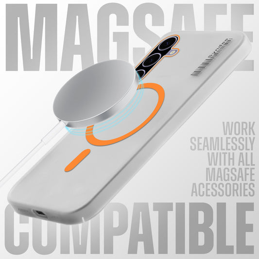 New Elegant Frosted Matte Slim Back With MagSafe Support Back Case For Samsung A56 5G