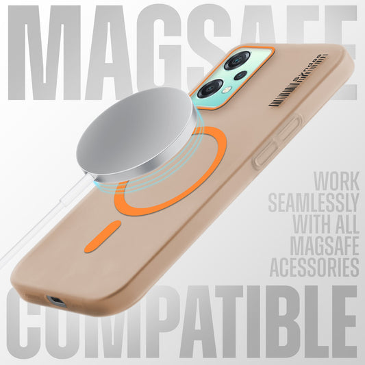 Elegant Colorful Frosted Matte Back With MagSafe Support Back Case For OnePlus Nord CE 2 Lite 5G