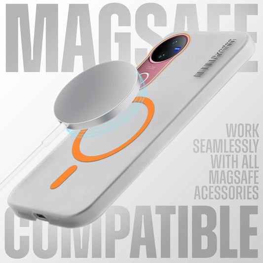 New Elegant Frosted Matte Slim Back With MagSafe Support Back Case For Vivo V50 5G