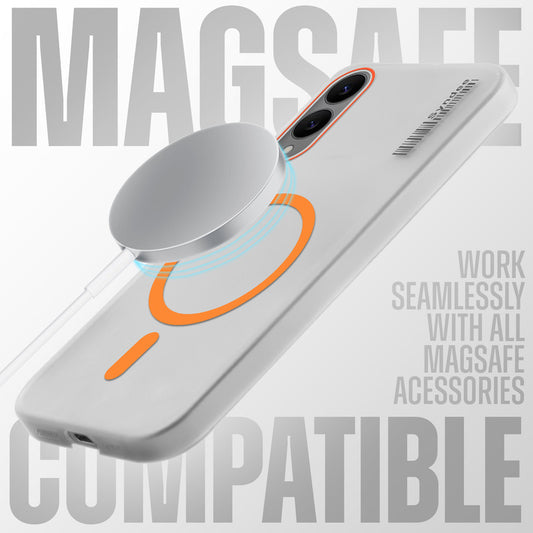 New Sleek Matte MagSafe Case For Samsung S25 Edge 5G