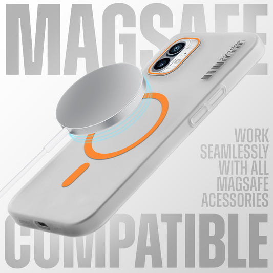 New Elegant Frosted Matte Slim Back With MagSafe Support Back Case For Nothing Phone 1
