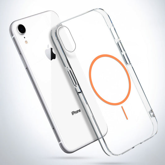 Crystal Clear Transparent Hard Back Anti-Yellowing with MagSafe Compatibility Phone Case For Apple iPhone XR