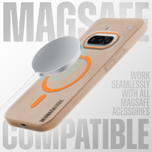 Elegant Colorful Frosted Matte Back With MagSafe Support Back Case For Nothing Phone 3A 5G