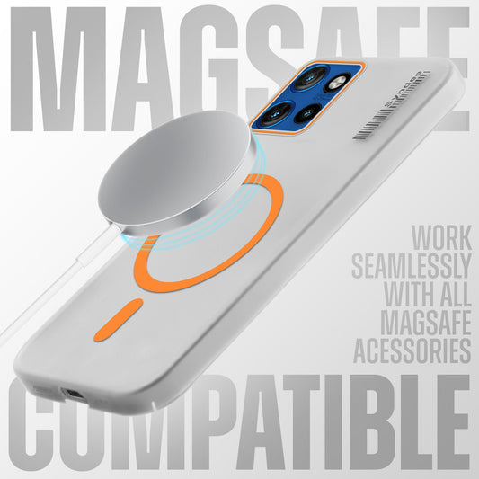 New Elegant Frosted Matte Slim Back With MagSafe Support Back Case For Motorola Moto Edge 50 5G