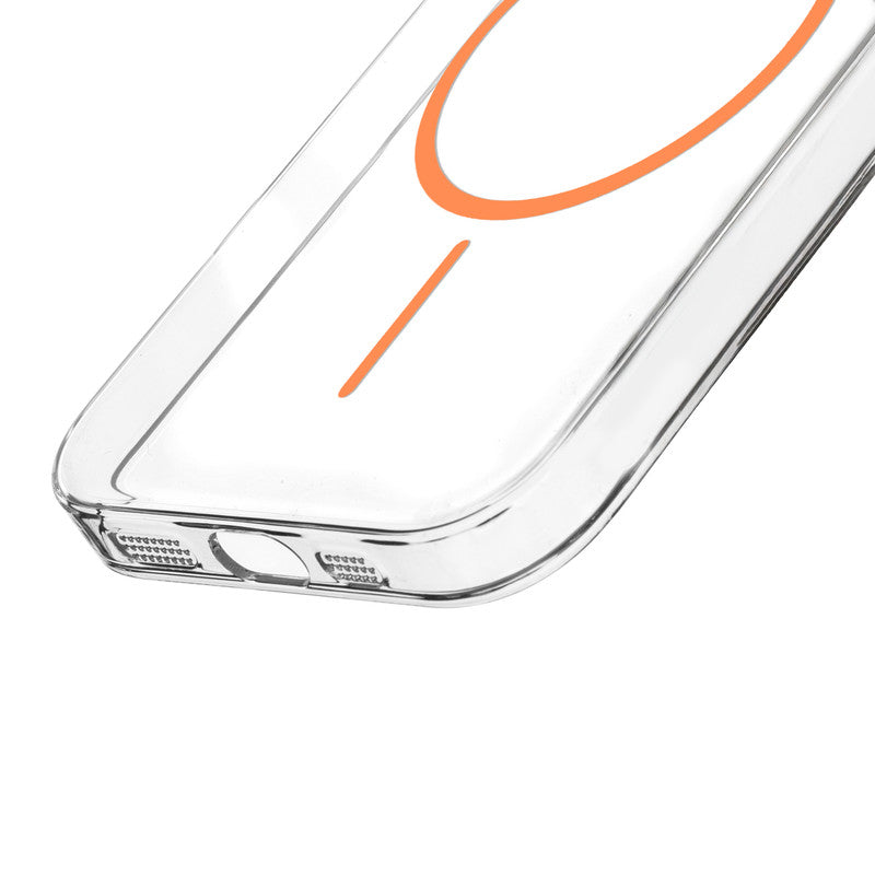 Crystal Clear Anti-Yellowing Wireless Charging Support Case For Apple iPhone 15 Pro Max