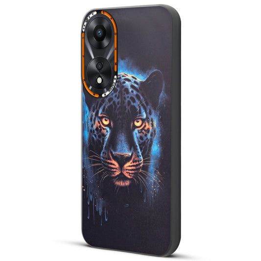 Dark Elegant Wild Creatures Printed Back Cases For Oppo A78 5G