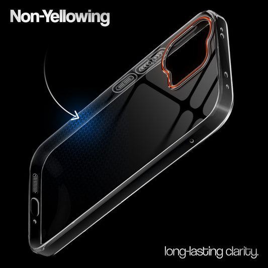 Crystal Clear Anti-Yellow Transparent Back Cover Case With Camera Ring Protection for Oppo K13 Turbo 5G