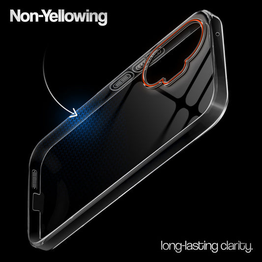 Crystal Clear Anti-Yellow Transparent Back Cover Case With Camera Ring Protection for Poco F7 5G