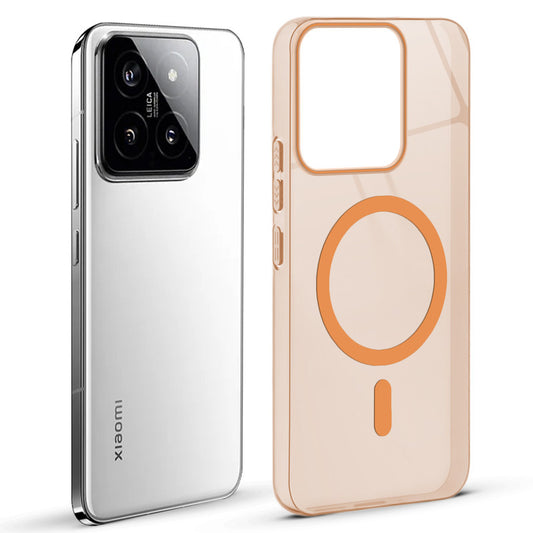 Anti-Yellow Scratch Resistant Case Support Wireless Charging Back Cover For Xiaomi 14 5G