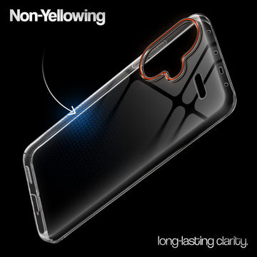 Crystal Clear Anti-Yellow Transparent Back Cover Case With Camera Ring Protection for Redmi Note 13 Pro Plus 5G