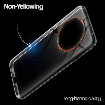 Crystal Clear Anti-Yellow Transparent Back Cover Case With Camera Ring Protection for Realme 14 Pro Plus 5G