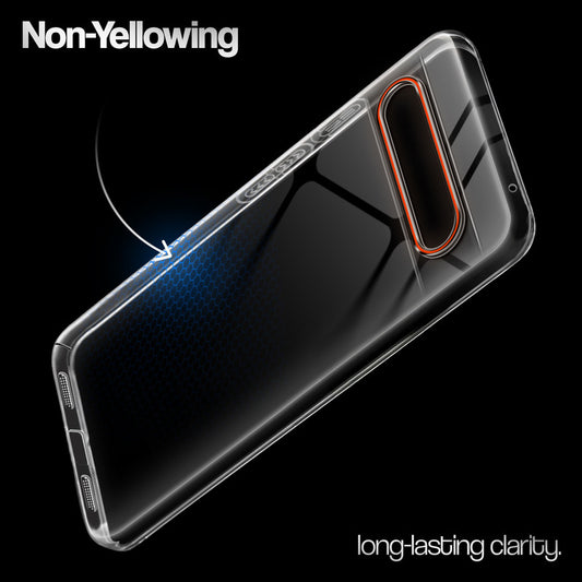 Crystal Clear Anti-Yellow Transparent Back Cover Case With Camera Ring Protection for Google Pixel 8A 5G