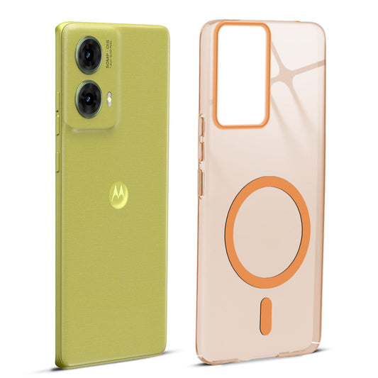 Anti-Yellow Scratch Resistant Case Support Magnetic Accessories Back Cover For Motorola Moto G85 5G