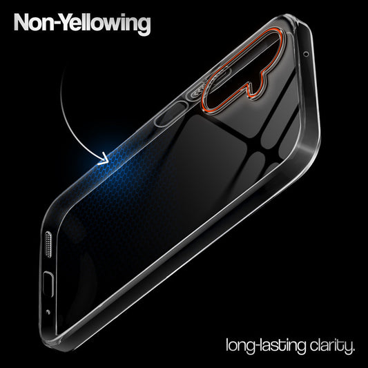 Crystal Clear Anti-Yellow Transparent Back Cover Case With Camera Ring Protection for Samsung F17 5G