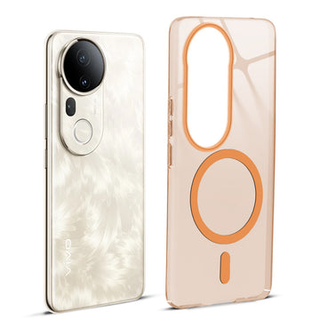 Anti-Yellow Scratch Resistant Case Support Magnetic Accessories Back Cover For Vivo T4 Ultra 5G
