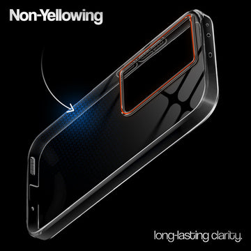 Crystal Clear Anti-Yellow Transparent Back Cover Case With Camera Ring Protection for OnePlus Nord CE 3 5G