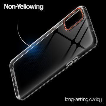 Crystal Clear Anti-Yellow Transparent Back Cover Case With Camera Ring Protection for Oneplus 8T