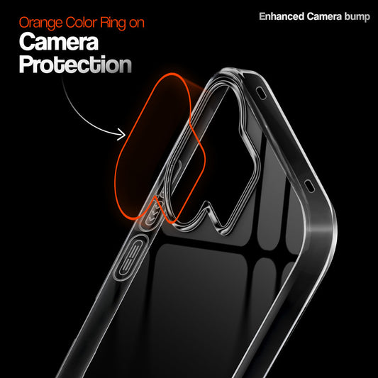 Crystal Clear Anti-Yellow Transparent Back Cover Case With Camera Ring Protection for Vivo T4 Pro 5G