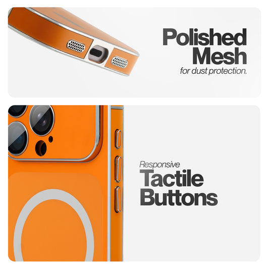 Matte Shine Silver Line Wireless Charging Support Back Cover Case For Apple iPhone 15 Pro Max