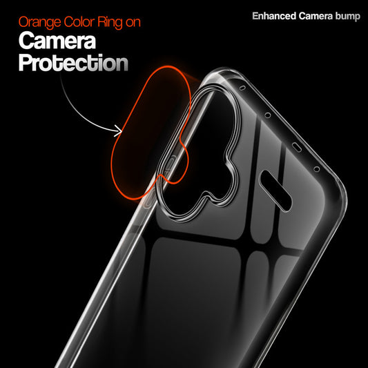 Crystal Clear Anti-Yellow Transparent Back Cover Case With Camera Ring Protection for Redmi Note 13 Pro Plus 5G