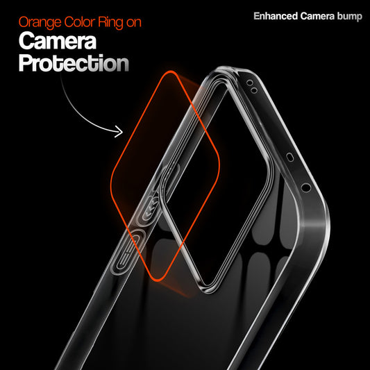 Crystal Clear Anti-Yellow Transparent Back Cover Case With Camera Ring Protection for Realme GT 7 5G