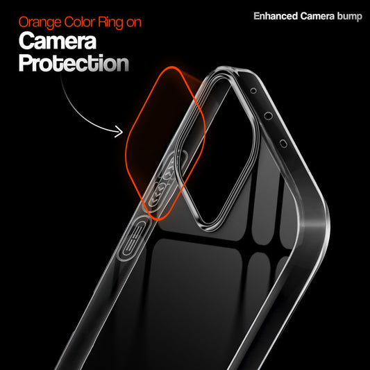 Crystal Clear Anti-Yellow Transparent Back Cover Case With Camera Ring Protection for Oppo K13 5G