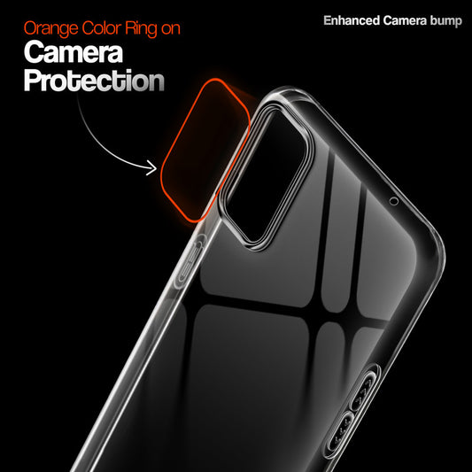 Crystal Clear Anti-Yellow Transparent Back Cover Case With Camera Ring Protection for Oneplus 8T
