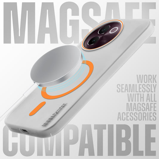 New Sleek Matte Wireless Charging Support Case For Vivo V30e 5G