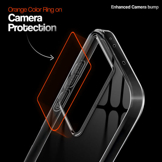 Crystal Clear Anti-Yellow Transparent Back Cover Case With Camera Ring Protection for OnePlus Nord CE 3 5G
