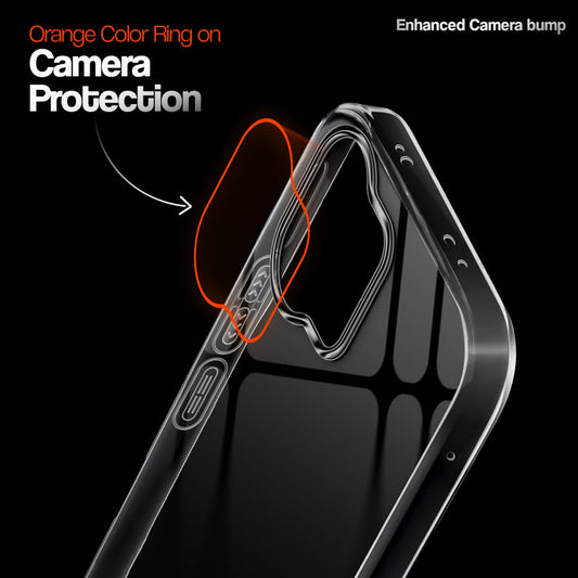 Crystal Clear Anti-Yellow Transparent Back Cover Case With Camera Ring Protection for Oppo K13 Turbo 5G