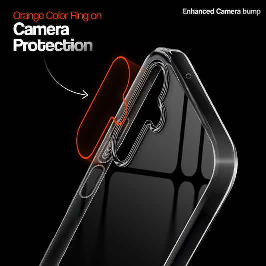 Crystal Clear Anti-Yellow Transparent Back Cover Case With Camera Ring Protection for Samsung A17 5G
