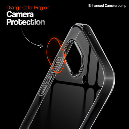 Crystal Clear Anti-Yellow Transparent Back Cover Case With Camera Ring Protection for Google Pixel 9A 5G