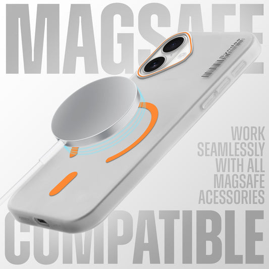 Frosted Sleek Matte Wireless Charging Support Back Cover Case For Apple iPhone 17 With Raised Camera Protection