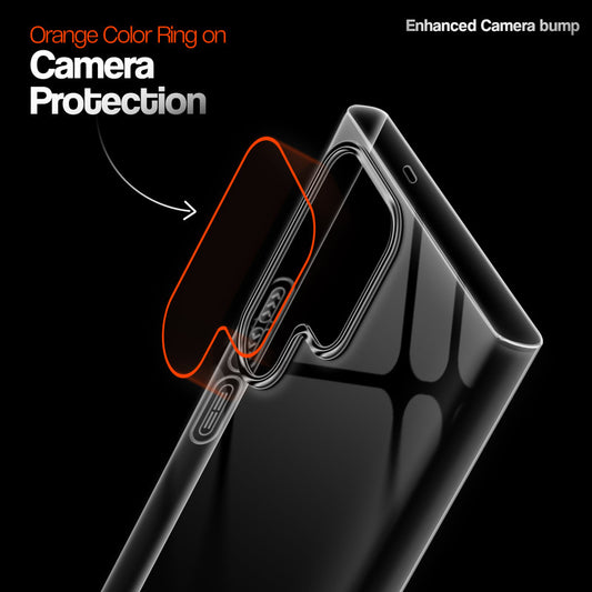 Crystal Clear Anti-Yellow Transparent Back Cover Case With Camera Ring Protection for Samsung S26 Ultra 5G