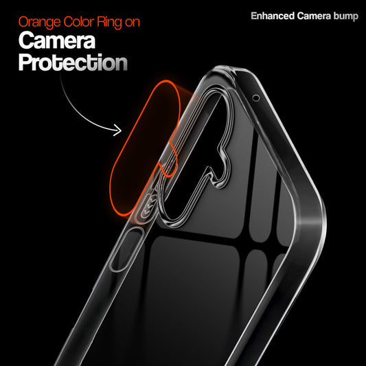 Crystal Clear Anti-Yellow Transparent Back Cover Case With Camera Ring Protection for Samsung M17 5G