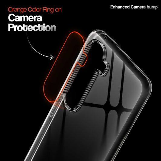 Crystal Clear Anti-Yellow Transparent Back Cover Case With Camera Ring Protection for Vivo Y400 Pro 5G