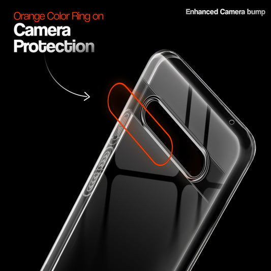 Crystal Clear Colorful Camera Ring Back Case for Google Pixel 7A