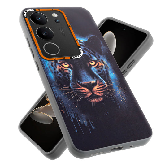 Dark Aesthetic Wild Animal Printed Back Cases For Vivo V29 5G