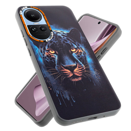 Dark Aesthetic Wild Animal Printed Back Cases For Oppo Reno 10 5G