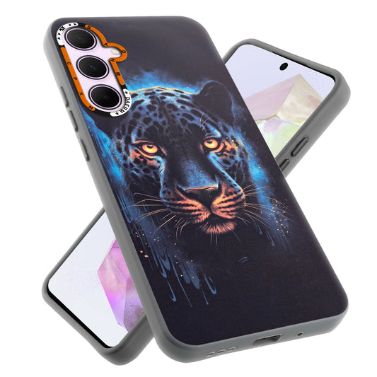 Dark Aesthetic Wild Animal Printed Back Cases For Samsung A35 5G