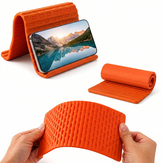 Premium Flexible Silicone Phone Stand & Tablet Stand with Anti-Slip Grip
