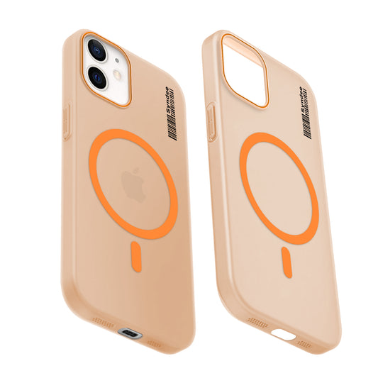 Colourful Frosted Matte Wireless Charging Support Back Cover Case for Apple iPhone 12 With Raised Camera Protection