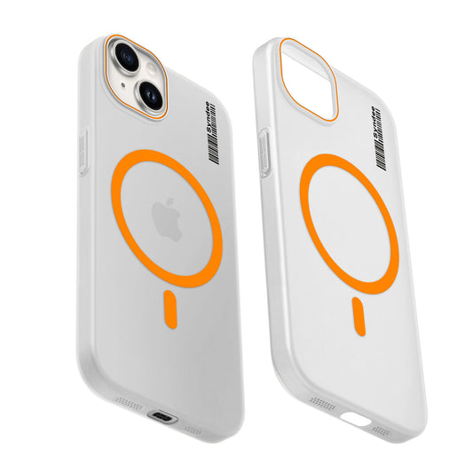 Frosted Sleek Matte Wireless Charging Support Back Cover Case For Apple iPhone 14 With Raised Camera Protection