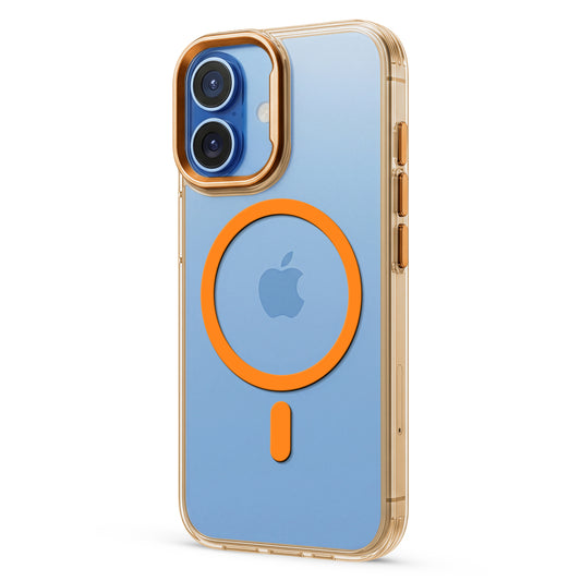 Premium Magnetic Transparent Case for Apple iPhone 17 with Soft TPU Edges, Camera Bumper & Metal Finish Buttons