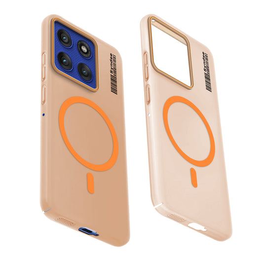 Colourful Frosted Matte Wireless Charging Support Back Cover Case for Motorola Moto Edge 60 Pro 5G With Raised Camera Protection